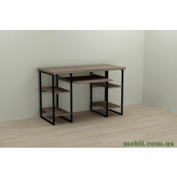 Комп'ютерний стіл Ferrum-decor Тім 75x120x70 чорний ДСП Дуб Сонома Труфель 32мм