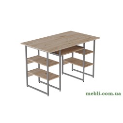 Комп'ютерний стіл Ferrum-decor Тім 75x140x60 сірий ДСП Дуб Артізан 32мм