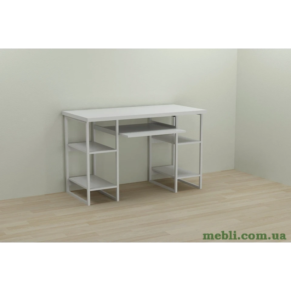 Комп'ютерний стіл Ferrum-decor Тім 75x140x70 білий ДСП Білий 32мм