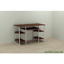 Комп'ютерний стіл Ferrum-decor Тім 75x140x70 білий ДСП Венге 16мм