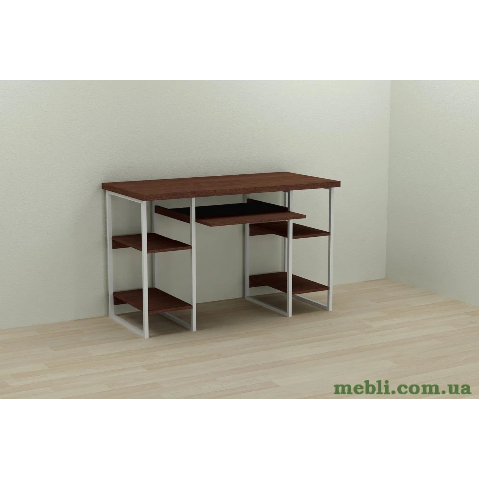Комп'ютерний стіл Ferrum-decor Тім 75x140x70 білий ДСП Венге 32мм