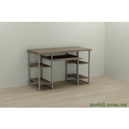 Комп'ютерний стіл Ferrum-decor Тім 75x140x70 сірий ДСП Дуб Сонома Трюфель 32мм