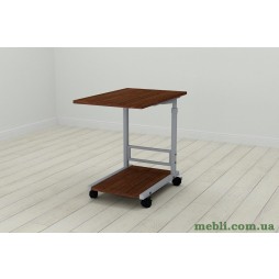 Стіл приставний Ferrum-decor Френа 62x40x60 метал Сірий ДСП Венге 16мм