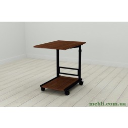 Стіл приставний Ferrum-decor Френу 62x40x60 метал Чорний ДСП Венге 16мм