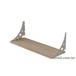 Полиця настінна Ferrum-decor Ханді 2 240x500x240 метал Білий ДСП Артізан