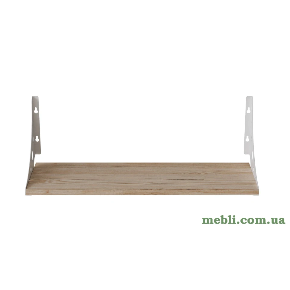Полиця настінна Ferrum-decor Ханді 2 240x500x240 метал Білий ДСП Артізан
