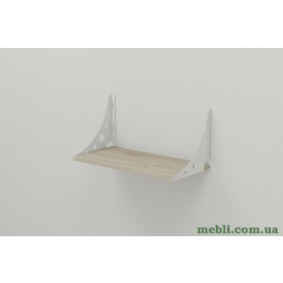 Полиця настінна Ferrum-decor Ханді 2 240x500x240 метал Білий ДСП Сонома