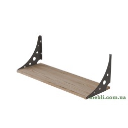 Полиця настінна Ferrum-decor Ханді 2 240x500x240 метал Сірий ДСП Артізан