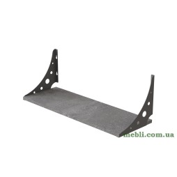 Полиця настінна Ferrum-decor Ханді 2 240x500x240 метал Сірий ДСП Бетон