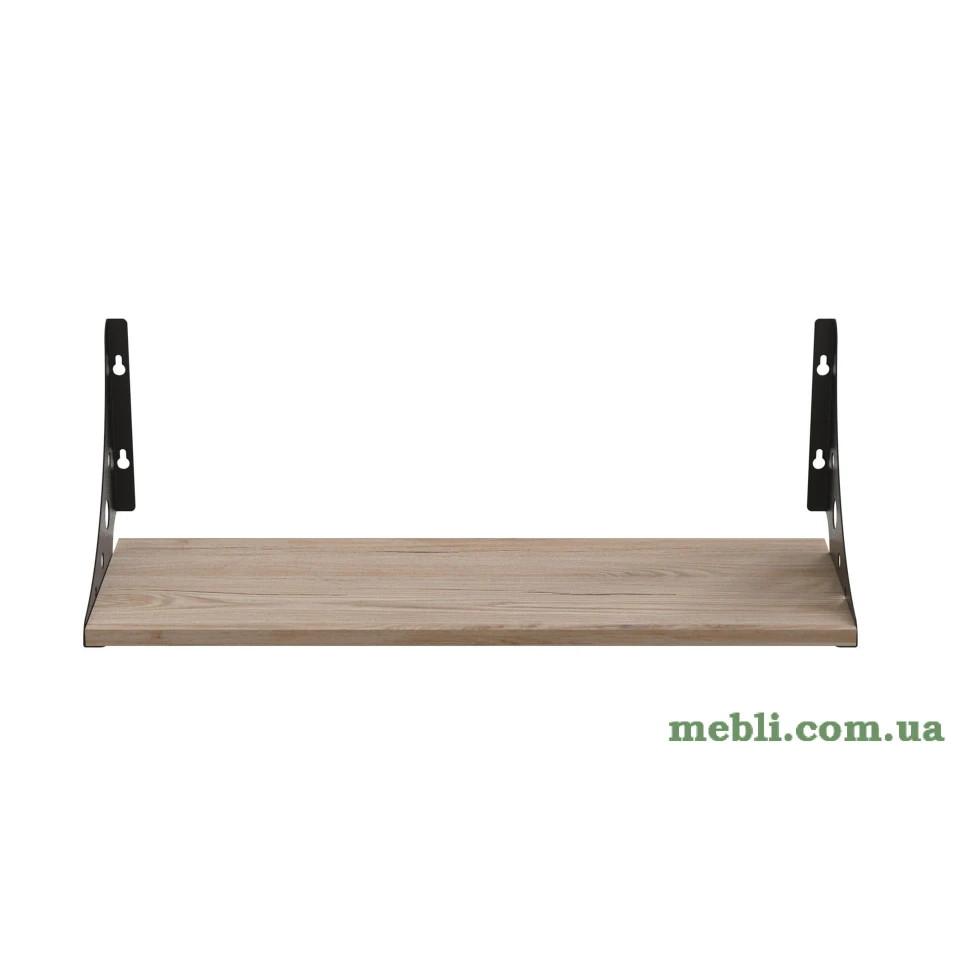 Полиця настінна Ferrum-decor Ханді 2 240x500x240 метал Чорний ДСП Артізан