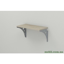 Полиця настінна Ferrum-decor Ханді 2 240x600x240 метал Сірий ДСП Сонома