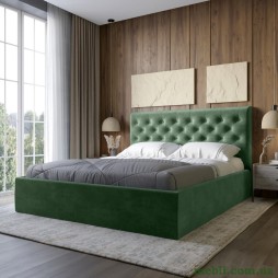 Двоспальне ліжко з м`яким узголів`ям LION Аврора Лілі 37 160х200