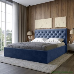 Двоспальне ліжко з м`яким узголів`ям LION Аврора Лілі 88 180х200