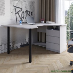 Геймерський комп'ютерний стіл LION Буст кутовий з шухлядами Кашемір