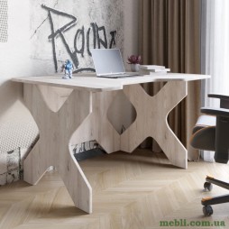 Комп'ютерний стіл LION Донат 120х90х74,5 Самоа димчастий