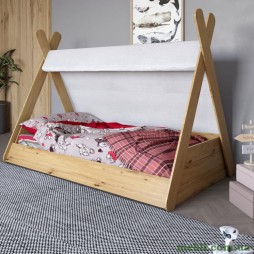 Дитяче ліжко з балдахіном LION Інді Дуб Артизан