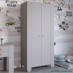 Шафа розпашна дводверна в дитячу кімнату 900х450х1900 LION Інді Кашемір