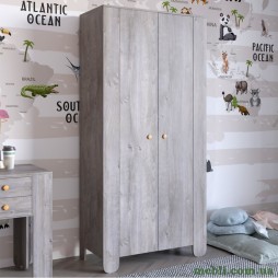 Шафа розпашна дводверна в дитячу кімнату 900х450х1900 LION Інді Шварцвальд