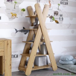 Стелаж відкритий із 5 полицями LION Інді Дуб артизан