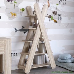 Стелаж відкритий із 5 полицями LION Інді Дуб сонома