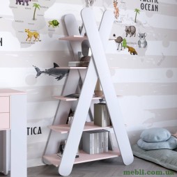 Стелаж відкритий із 5 полицями LION Інді Рожевий/Німфея альба