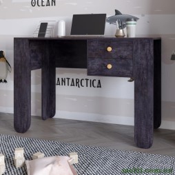 Письмовий стіл з 2-ма ящиками LION Інді Бетон темний