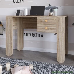 Письмовий стіл з 2-ма ящиками LION Інді Дуб Сонома трюфель