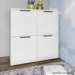 Тумба чотирьохдверна LION Краш 82x43x86 Бетон sТyle