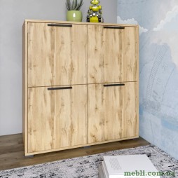 Тумба чотирьохдверна LION Краш 82x43x86 Дуб аппалачі