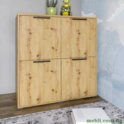 Тумба чотирьохдверна LION Краш 82x43x86 Дуб артизан