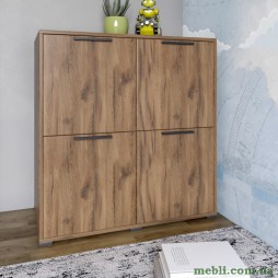 Тумба чотирьохдверна LION Краш 82x43x86 Дуб ліворно