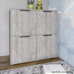 Тумба чотирьохдверна LION Краш 82x43x86 Шварцвальд