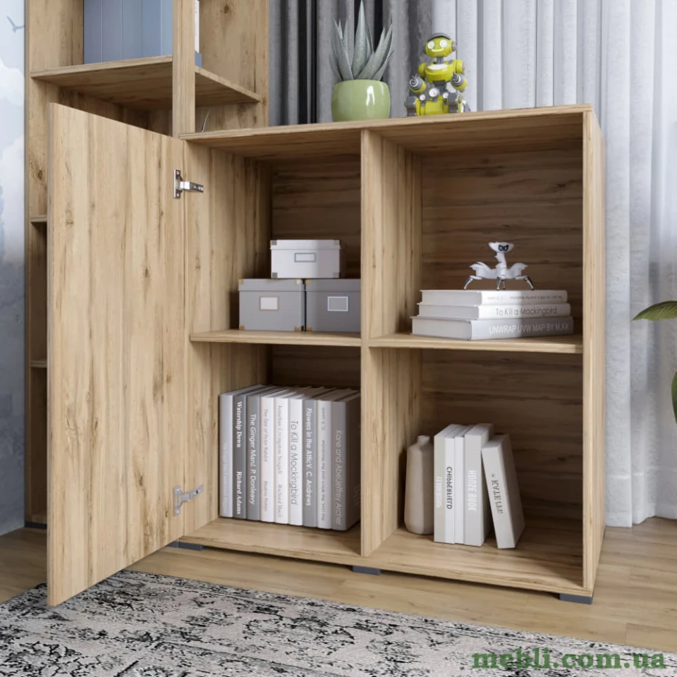 Тумба однодверна LION Краш 82x43x86 Бетон sТyle
