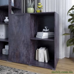 Тумба однодверна LION Краш 82x43x86 Бетон темний