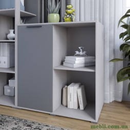 Тумба однодверна LION Краш 82x43x86 Кашемір/Антрацит