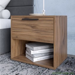 Тумба приліжкова LION Краш з висувною шухлядою Дуб ліворно