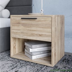 Тумба приліжкова LION Краш з висувною шухлядою Дуб сонома