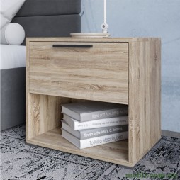 Тумба приліжкова LION Краш з висувною шухлядою Дуб сонома трюфель