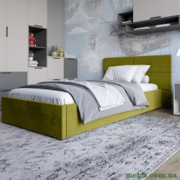 Односпальне ліжко LION Краш Лілі 35 велюр (Зелений) 90х200