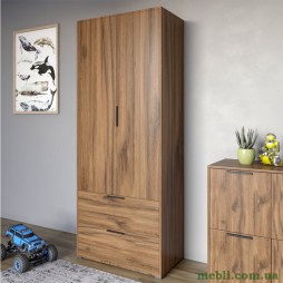 Шафа розпашна дводверна LION Краш з 2 шухлядами Дуб ліворно