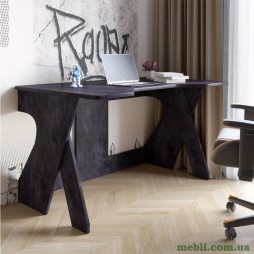 Стіл геймерський LION Крід для комп'ютера та ноутбука 130х80х74,5 Бетон темний