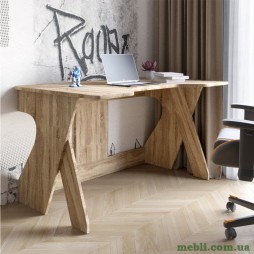 Стіл геймерський LION Крід для комп'ютера та ноутбука 130х80х74,5 Дуб Сонома трюфель