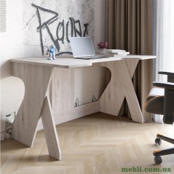 Стіл геймерський LION Крід для комп'ютера та ноутбука 130х80х74,5 Самоа Димчастий