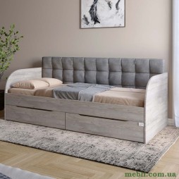 Дитяче полуторне ліжко LION Л-7 з шухлядами та ламелями Лілі-95 120x200 Шварцвальд