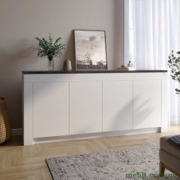 Великий комод LION Ларрі-1 Нiмфея альба/Бетон Темний