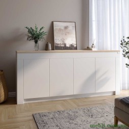 Великий комод LION Ларрі-1 Нiмфея альба/Дуб Сонома