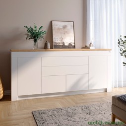 Великий комод LION Ларрі-2 Нiмфея альба/Дуб Аппалачи