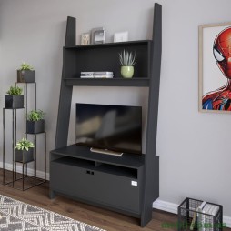 Модуль-2 з полицею для ТВ та тумбою LION Лінк Антрацит