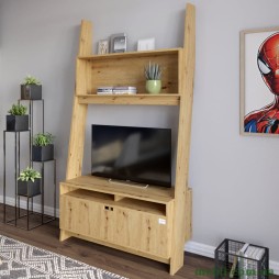 Модуль-2 з полицею для ТВ та тумбою LION Лінк Дуб Артизан