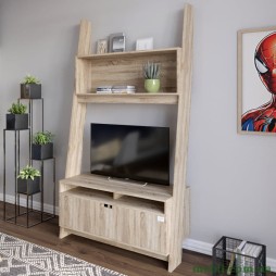 Модуль-2 з полицею для ТВ та тумбою LION Лінк Дуб Сонома